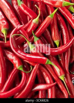 Peperoncino rosso primo piano, ripieno di foto Foto Stock
