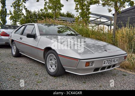 Lotus Excel 1984 auto sportiva britannica in argento. Inghilterra Regno Unito Foto Stock