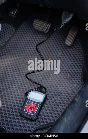 Scanner diagnostico mediante protocollo obd2. Foto Stock