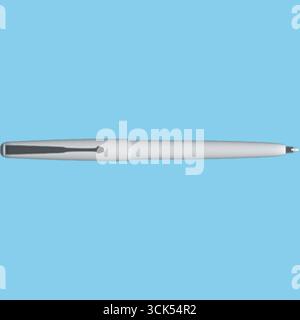 Una penna elegante e moderna progettata per scrivere con precisione. Foto Stock