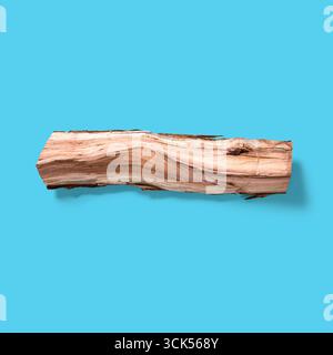 Un pezzo di legno a grana e trama naturale, adatto per l'artigianato o per scopi decorativi. Foto Stock