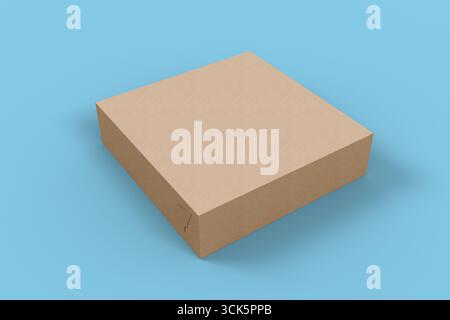 Scatola di cartone comune, generalmente utilizzata per l'imballaggio o la conservazione. Foto Stock