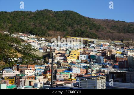 Busan, Corea del Sud: Villaggio culturale Gamcheon Foto Stock