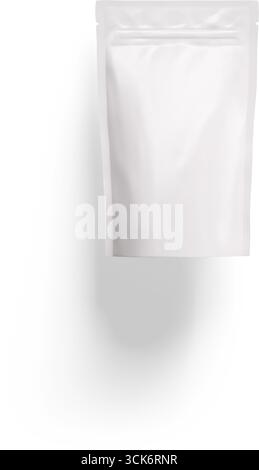 Una semplice custodia bianca, vuota, progettata per confezionare vari prodotti. Foto Stock