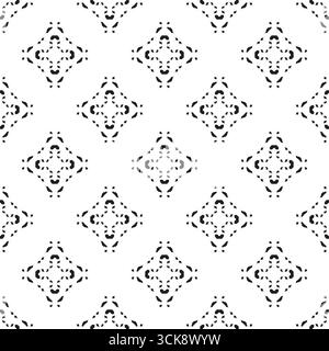 @intricati motivi geometrici in bianco e nero con de simmetrica Illustrazione Vettoriale