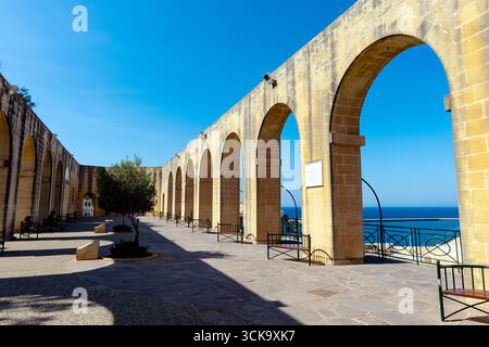 Lower Barrakka Gardens a La Valletta, Malta Foto Stock
