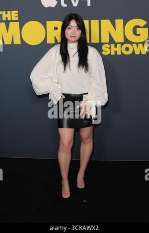 NEW YORK, NY – 9 SETTEMBRE 2025: Maddi Koch partecipa alla prima di New York di The Morning Show Season 4 di Apple TV al Museum of Modern Art Stelle, personaggi del settore e ospiti invitati hanno camminato sul tappeto rosso per celebrare il lancio dell'acclamata nuova stagione di dramas. (Foto: Giada Papini Rampelotto/EuropaNewswire) Foto Stock