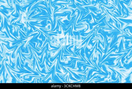 Immagine del modello reale di liquido di diffusione blu e bianco Foto Stock
