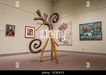 Huntsville, Alabama, museo d'arte di Huntsville, dipinti di scultura all'interno, Foto Stock
