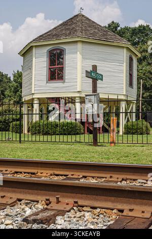 Alabama Madison Main Street treno deposito ferroviario, edificio storico, Foto Stock