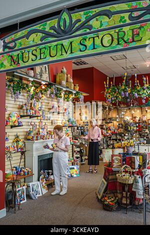 Huntsville, Alabama, museo d'arte di Big Spring Park, negozio di articoli da regalo, negozi Foto Stock
