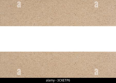 Trama in cartone con spazio vuoto bianco per testo o immagine Foto Stock