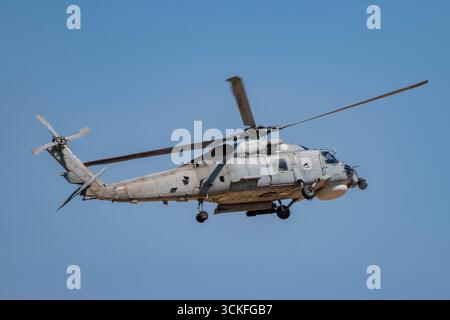 Sikorsky MH-60R Romeo all'AFW 2025 di Tanagra, Grecia Foto Stock