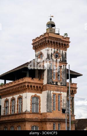 Edificio storico della dogana nel centro di Manaus, Amazonas, Brasile Foto Stock