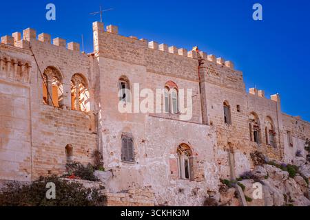Forte Teglia. Isola di Pianosa, Arcipelago Toscano, Livorno, Italia. Foto Stock