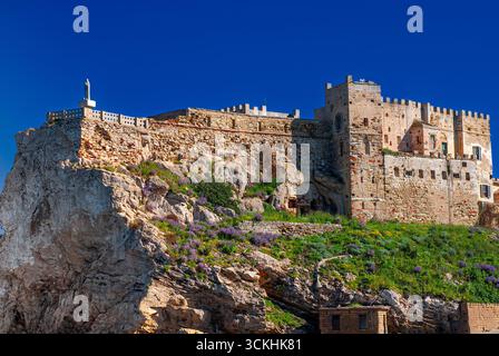 Forte Teglia. Isola di Pianosa, Arcipelago Toscano, Livorno, Italia. Foto Stock