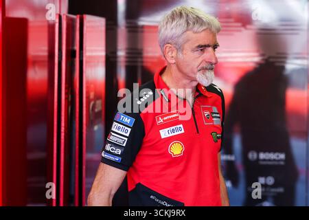 Luigi Dall'Igna General Manager di Ducati Corse visto durante il Gran Premio di MotoGP GP16 Red Bull di San Marino e la Riviera di Rimini - Box Pit Lane al Misano World Circuit Marco Simoncelli Foto Stock