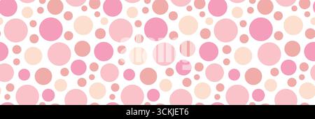 Motivo a pois pastello senza cuciture su sfondo bianco Illustrazione Vettoriale