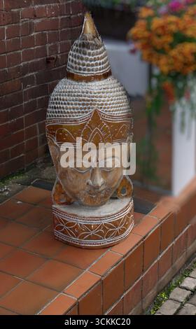 Ornamento della testa di Buddha Foto Stock