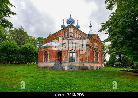 Cattedrale ortodossa di Sant'Isidoro a Valga, Estonia, negli Stati baltici Foto Stock