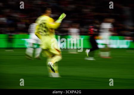 LEVERKUSEN, GERMANIA - 12 SETTEMBRE 2025: - La partita di Bundesliga Bayer 04 Leverkusen contro SG Eintracht Frankfurt alla BayArena. Foto Stock