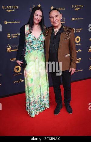 Goldene Henne 2025 Roter Teppich Roter Teppich Goldene Henne 2025, 12.09.2025, Lipsia *** Goldene Henne 2025 Red Carpet Goldene Henne 2025, 12 09 2025, Lipsia Copyright: XEventpressxFuhrx Foto Stock