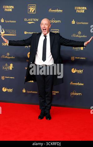 Der Graf von Unheilig bei der 31. Verleihung der Goldenen Henne 2025 a der Leipziger Messe. Lipsia, 12.09.2025 *** il Conte di Unheilig alla presentazione 31 del Golden Hen 2025 al Centro Fieristico di Lipsia, 12 09 2025 foto:XR.xStoffelsx/xFuturexImagex henne 5406 Foto Stock