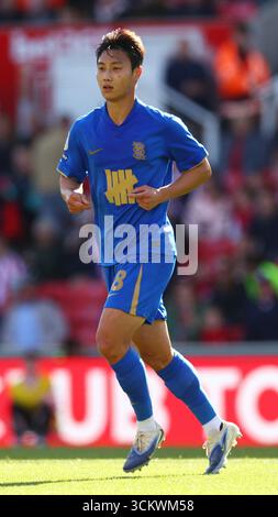 Stoke, Regno Unito. 13 settembre 2025. Durante la partita Stoke City vs Birmingham City Sky Bet Championship allo stadio Bet365, Stoke. Il credito per immagini dovrebbe essere: Simon Bellis/Sportimage Credit: Sportimage Ltd/Alamy Live News Foto Stock