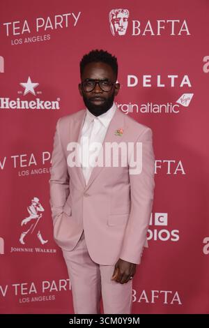 Beverly Hills, Stati Uniti. 13 settembre 2025. Jimmy Akingbola partecipa al BAFTA TV Tea Party al Maybourne Beverly Hills il 13 settembre 2025 a Beverly Hills, California. Foto: Crash/imageSPACE credito: Imagespace/Alamy Live News Foto Stock