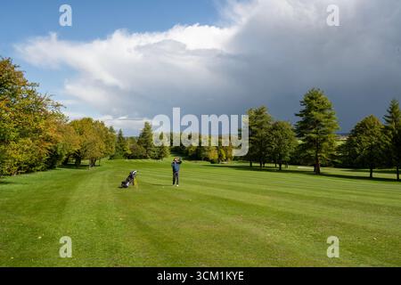 Salisbury and South Wilts Golf Club, Netherhampton Road, Netherhampton, Salisbury, Wiltshire, Inghilterra, Regno Unito Foto Stock