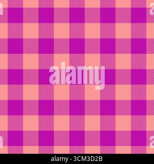 Vivace motivo a scacchi con un tocco moderno. Ideale per tessuti, sfondi o design eleganti. Una risorsa visiva divertente e versatile Illustrazione Vettoriale