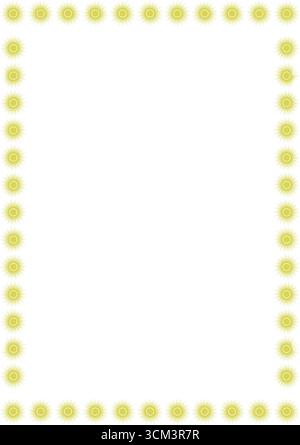 Telaio Sunburst. I raggi esplosivi l'alba l'esplosione delle stelle del tramonto. Doccia per bambini Illustrazione Vettoriale