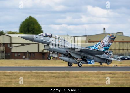 Belgian Air Force - General Dynamics F-16 Fighting Falcon, al Royal International Air Tattoo 2025. Foto Stock