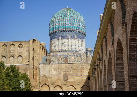 Moschea Bibi Khanym a Samarcanda, Uzbekistan Foto Stock