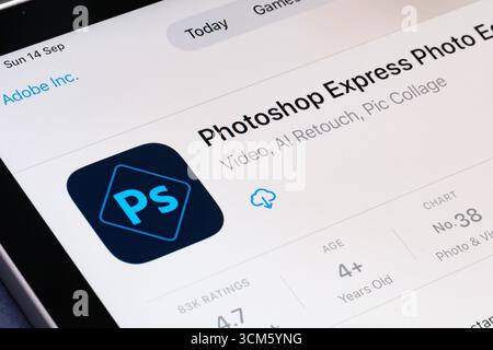 Photoshop Express Photo Editor Foto Stock