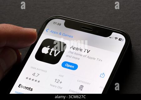 App Apple TV Foto Stock