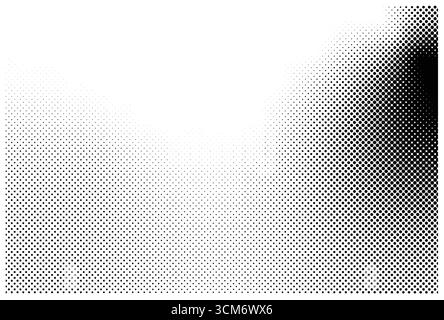 Motivo di sfondo mezzitoni bianco e nero astratto. Illustrazione Vettoriale