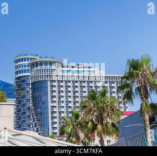 09.09.2025 - Batumi, Georgia - Orbi Sea Towers hotel edifici Foto Stock
