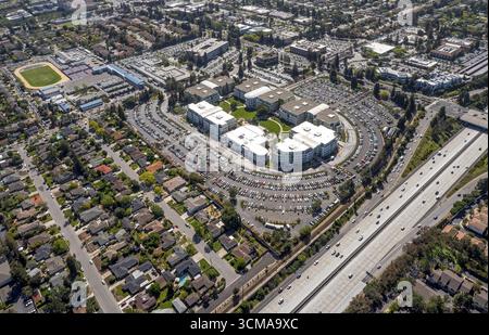 Apple Campus i, Apple Inc, Apple University, Infinite loop, Silicon Valley, California, Stati Uniti d'America, Cupertino, California, Stati Uniti, Santa Cl Foto Stock
