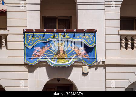 L'isola mediterranea di Malta e in particolare Mellieha, una città nel nord del paese sulla costa. Foto Stock