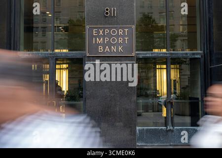 Washington, Stati Uniti. 15 settembre 2025. La Import-Export Bank of the United States si trova lunedì 15 settembre 2025 a Washington. Credito: SOPA Images Limited/Alamy Live News Foto Stock