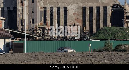 Bosnia-Erzegovina, Zenica (Mun.), zona industriale Zenica Foto Stock