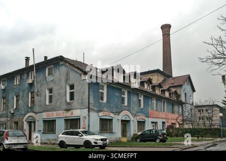 Bosnia-Erzegovina, Zenica (Mun.), Zenica Bilino Polje: Cartiera "Papirna" ("Papirna") Foto Stock
