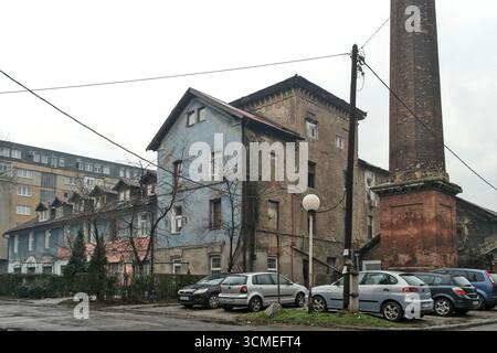 Bosnia-Erzegovina, Zenica (Mun.), Zenica Bilino Polje: Cartiera "Papirna" ("Papirna") Foto Stock