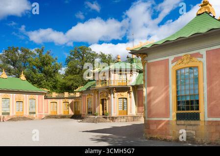 Padiglione Cinese al Palazzo Drottningholm - residenza privata della famiglia reale svedese situata vicino a Stoccolma, Svezia Foto Stock