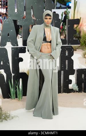 Teyana Taylor partecipa alla prima di una battaglia dopo l'altra, all'Odeon Luxe di Leicester Square, nel centro di Londra. Data foto: Martedì 16 settembre 2025. Foto Stock