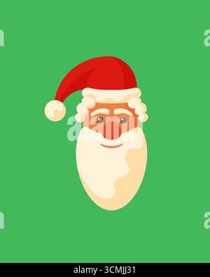 Capo separato di Babbo Natale Illustrazione Vettoriale