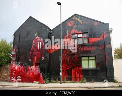 Mo Salah, Liverpool Football Club. Foto Stock