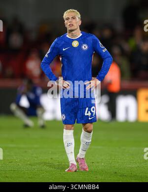 Londra, Regno Unito. 13 settembre 2025. Brentford contro Chelsea - Premier League - Gtech Community Stadium. Alejandro Garnacho di Chelsea. Crediti immagine: Mark Pain / Alamy Live News Foto Stock