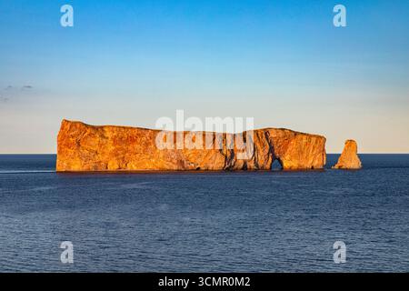 Perce Rock, Gaspe Peninsula, Quebec, Canada Foto Stock